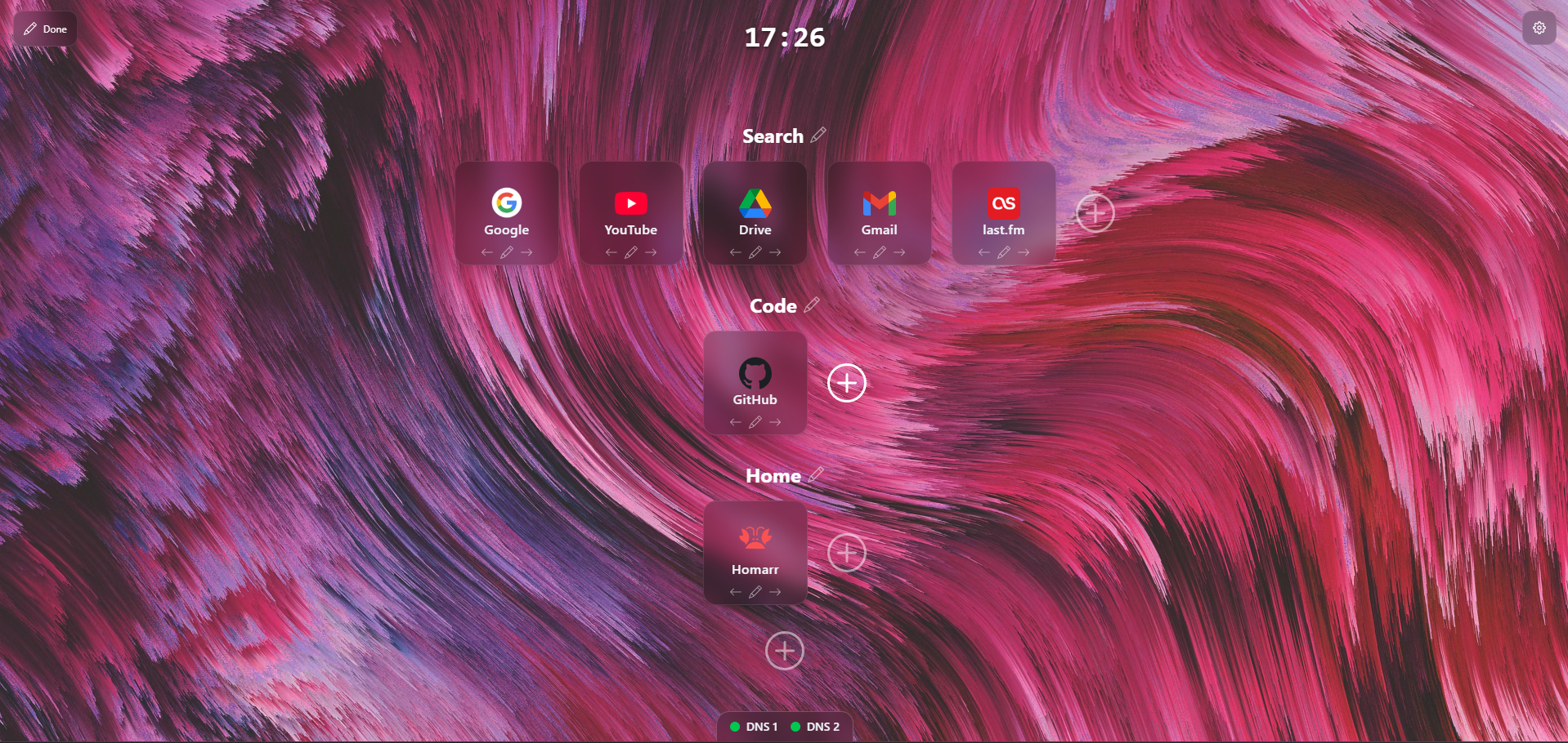 Editing page with Abstract Red background